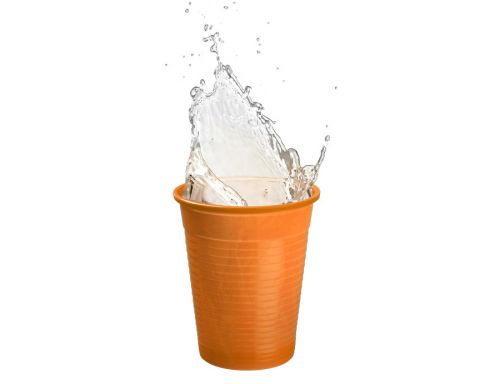 Műanyag pohár orange 200 ml